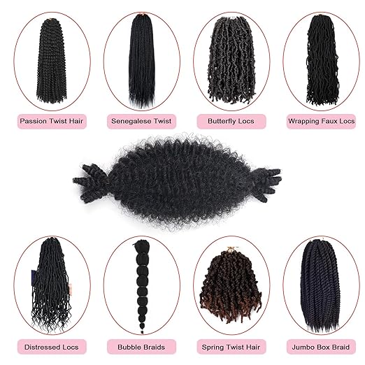 22 pouces doux printemps Afro Twist cheveux pré-séparés printemps TwistPour doux faux locs Crochet