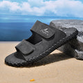 Pantoufles en cuir pour hommes