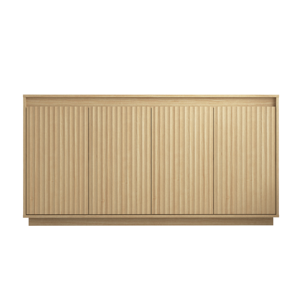 Armoire Buffet 4 portes avec Outlet d'alimentation