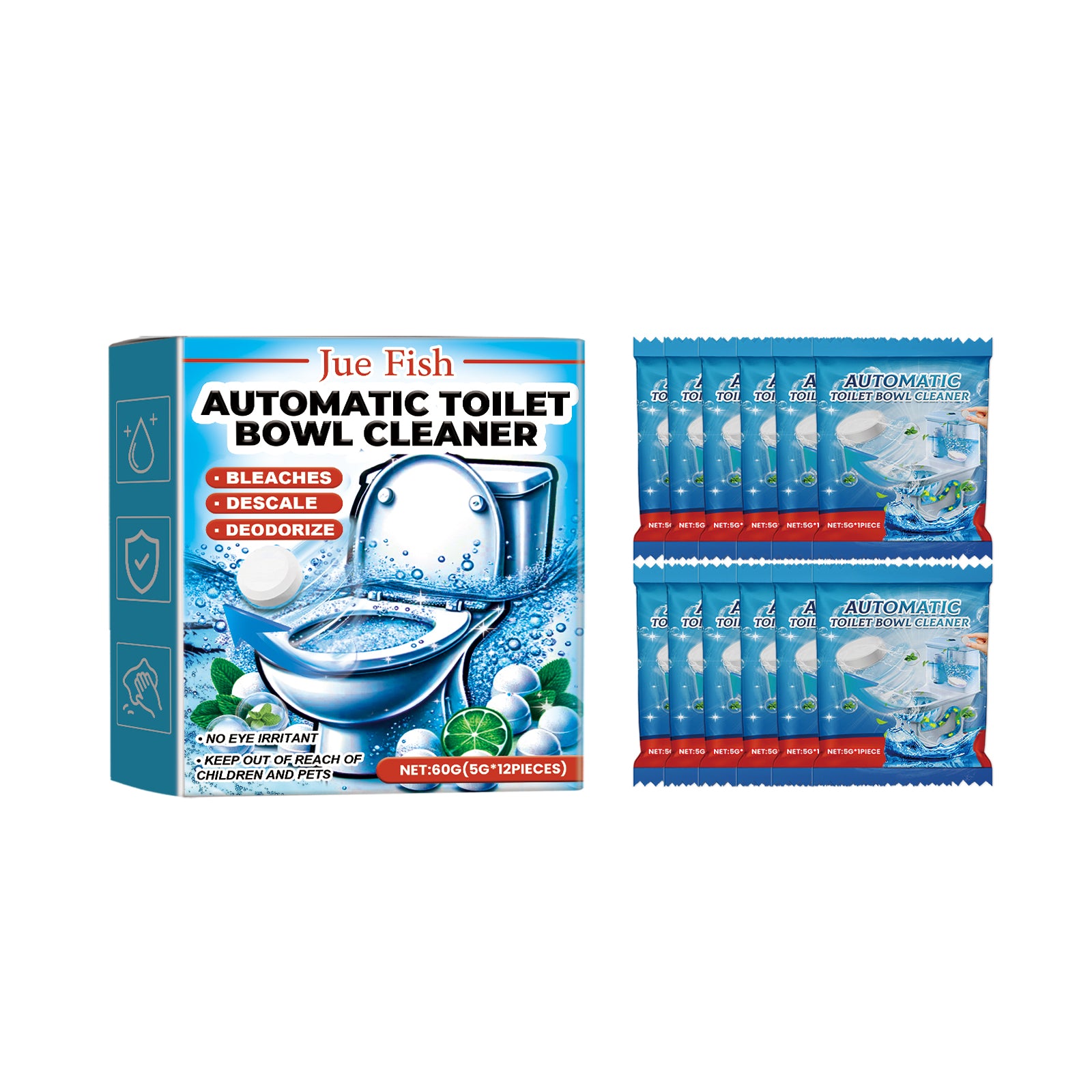 Nettoyage automatique des toilettes Comprimés effervescents -boxed- 60g-1box