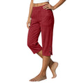 Femmes taille haute Loose-fit Slit-front Casual Jambe droite pantalons avec boutons
