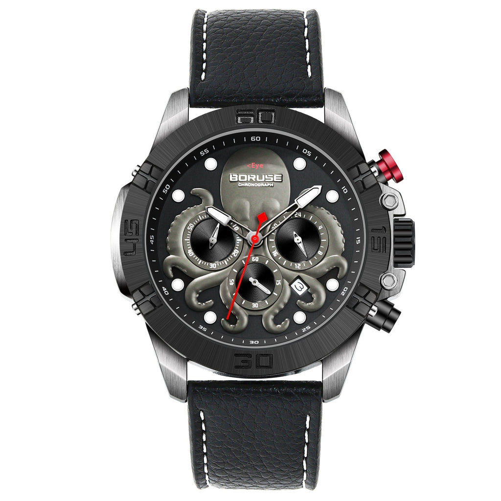 Octopus Waterproof Luminous Quartz Watch for Men