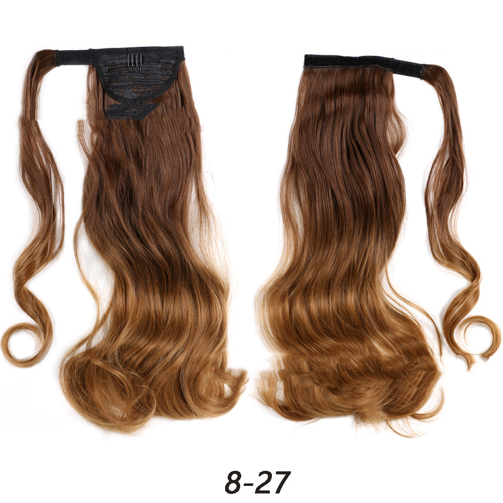 Perruque de fibre chimique dynamique Velcro Ponytail