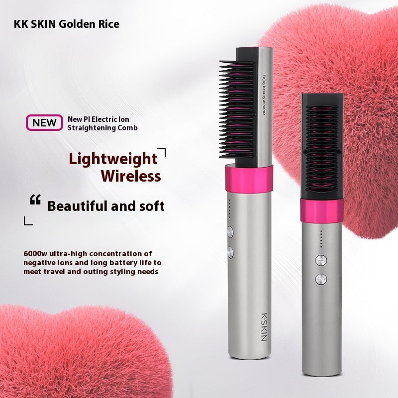 Anion sans fil Comb droit sans fil Version rechargeable Portable à double usage
