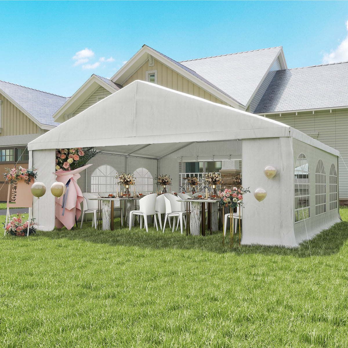 20 x 20 Heavy-Duty Wedding Tent