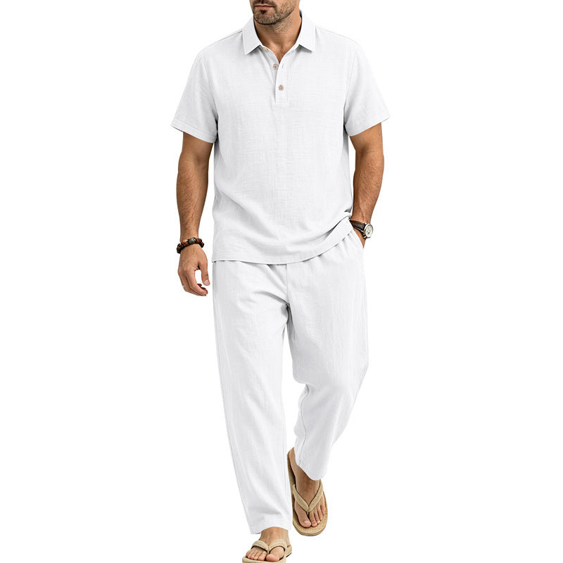 Haut à manches courtes et pantalons pour hommes