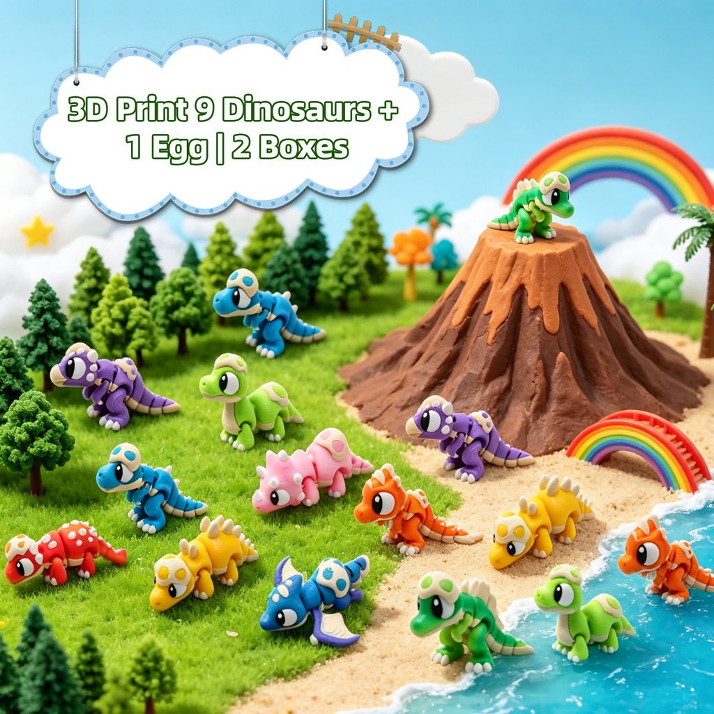 18 Mini Dinosaure Figures 2 Oeufs