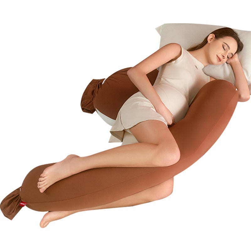 Oreiller de grossesse pour support du dos Oreiller de corps en forme de U Belly pour confortable
