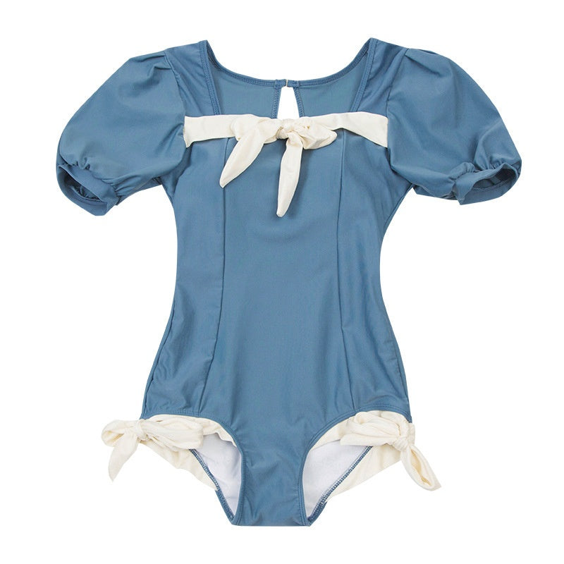 Maillot de bain de printemps couvrant Belly mince petite poitrine siamois