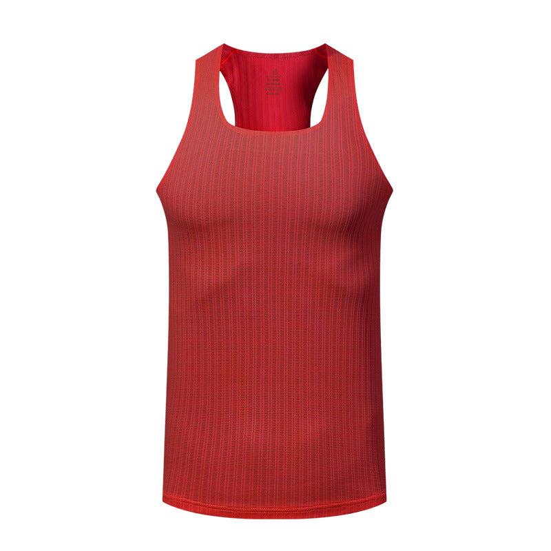 Hommes Solid-colore Athletic Casual Respirant Haut de réservoir à séchage rapide