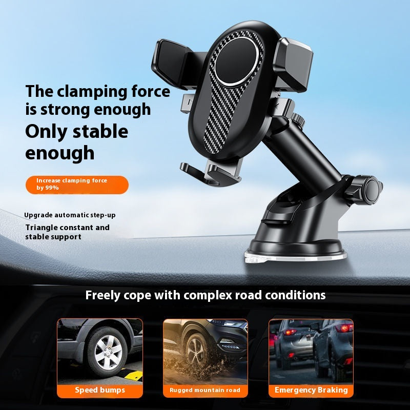 Car Auto Lock Level Up Extension Suction Type Phone Holder