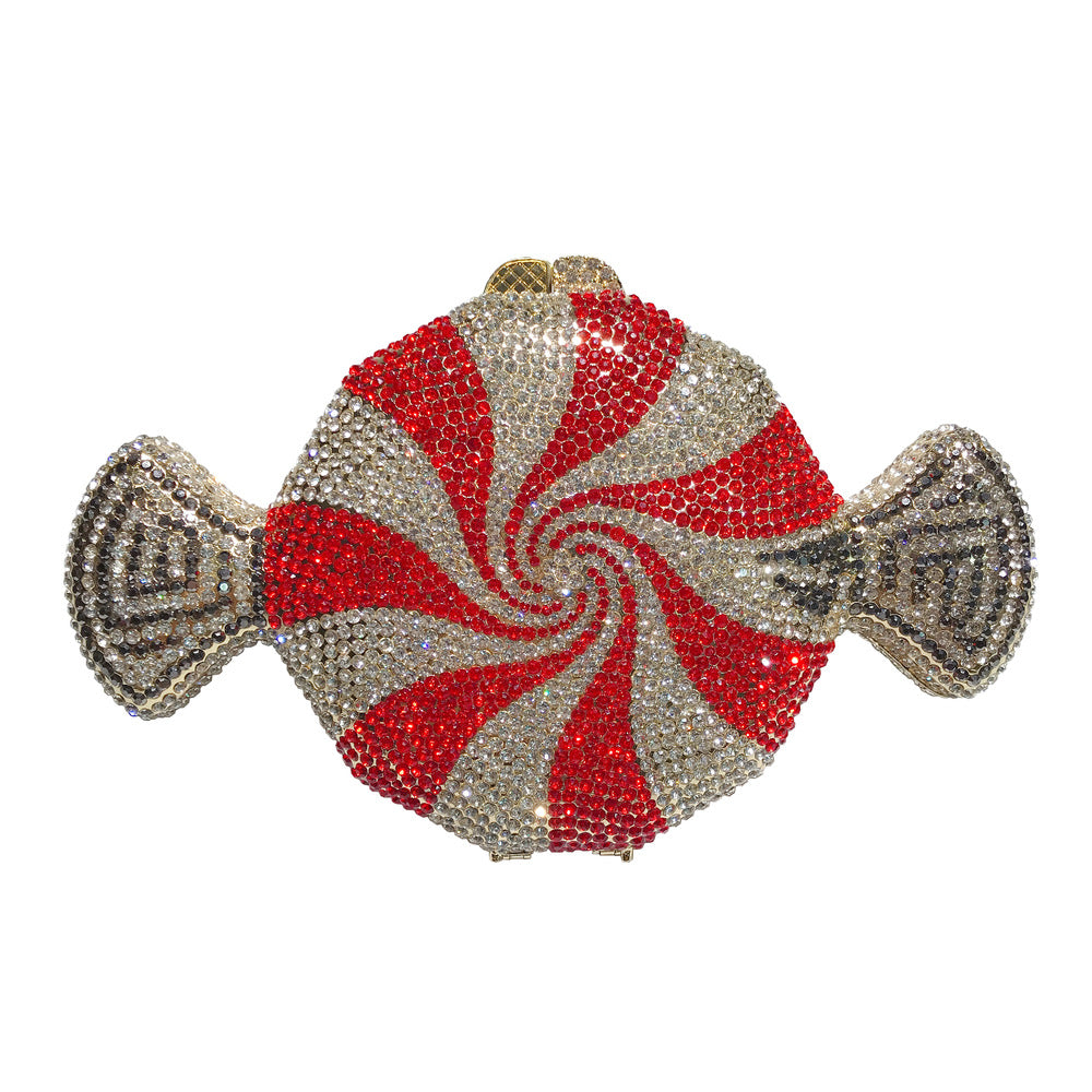 Clutch diamant en forme de boîte de diamants pour femmes