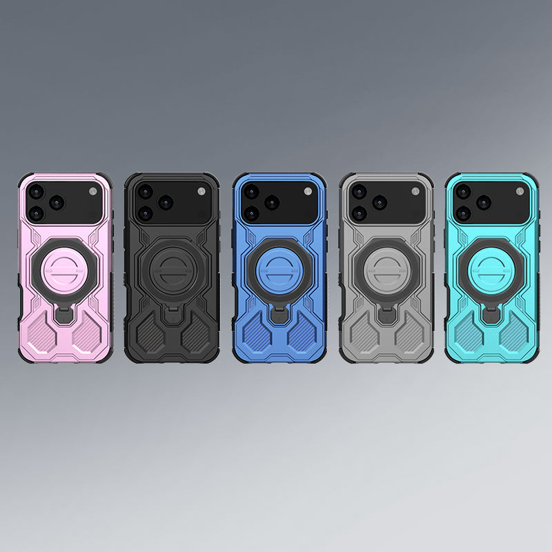 Pour I Téléphone 17 Pro Couverture de téléphone Shockproof Kickstand robuste magnétique