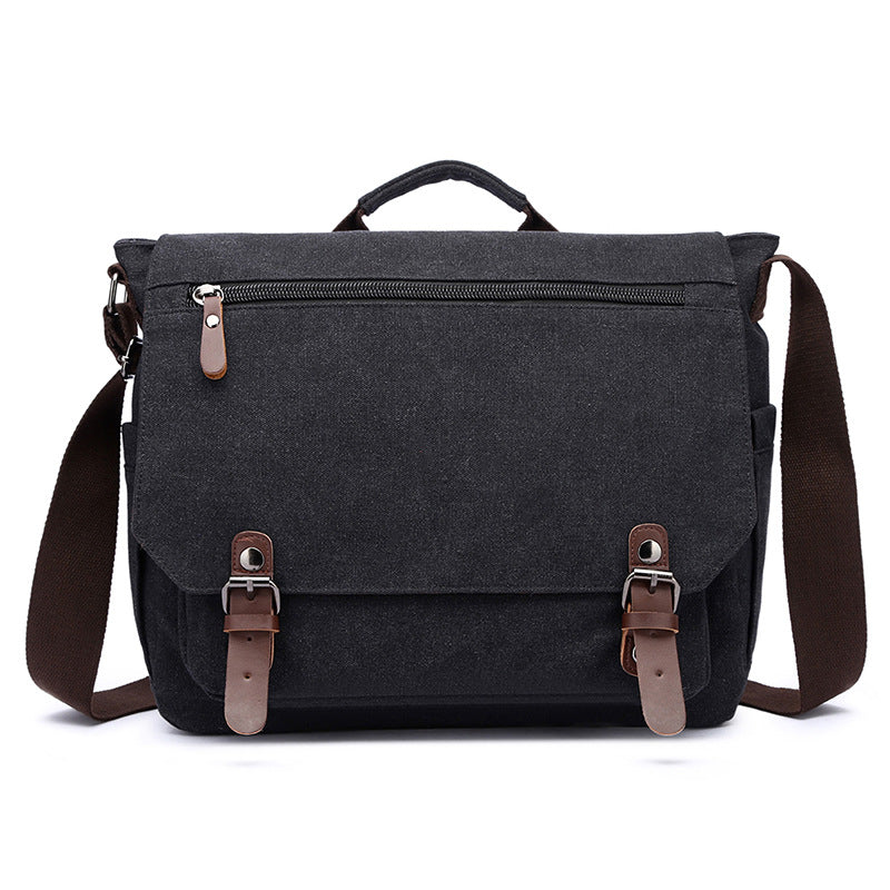 Porte-monnaie portable en toile transversale pour hommes