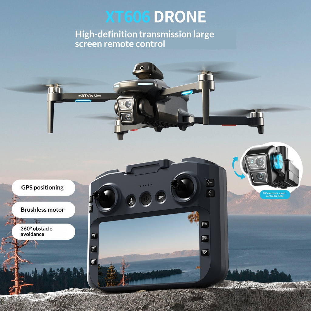 Grand écran Photographie aérienne Télécommande Airplane Toy Quadcopter