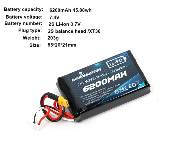 Télécommande TX16 TX12 Boxer Batterie spéciale