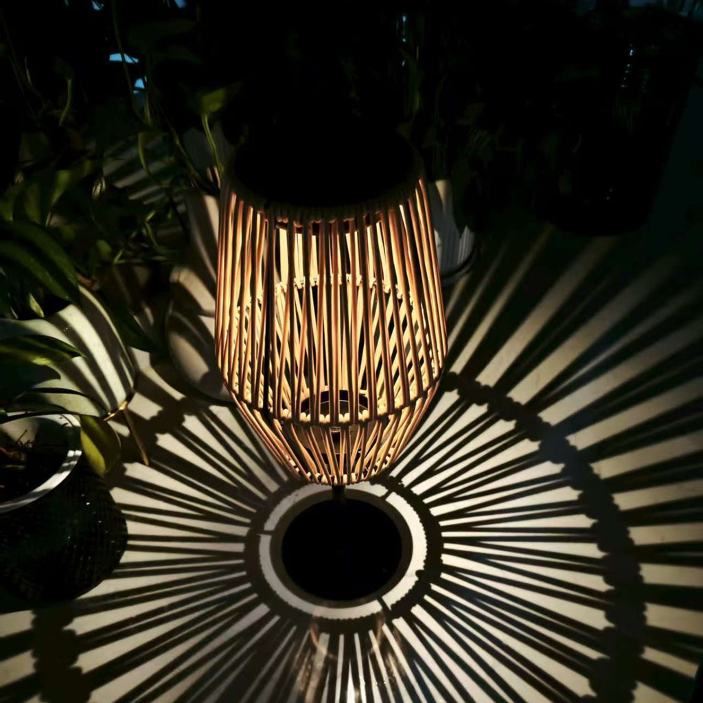 Lanterne de Rattan pour décoration de cour Et Ambiance