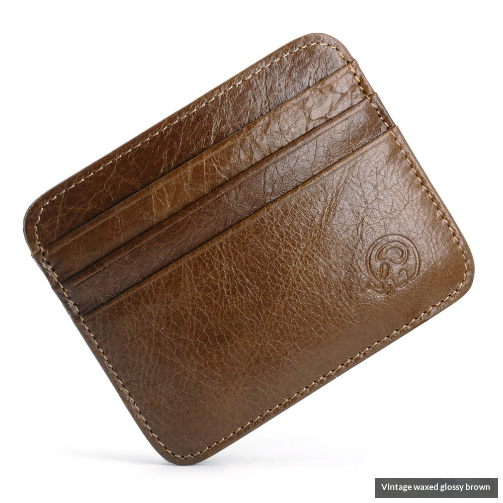 En haut de la couche Cowhide Coin Purse