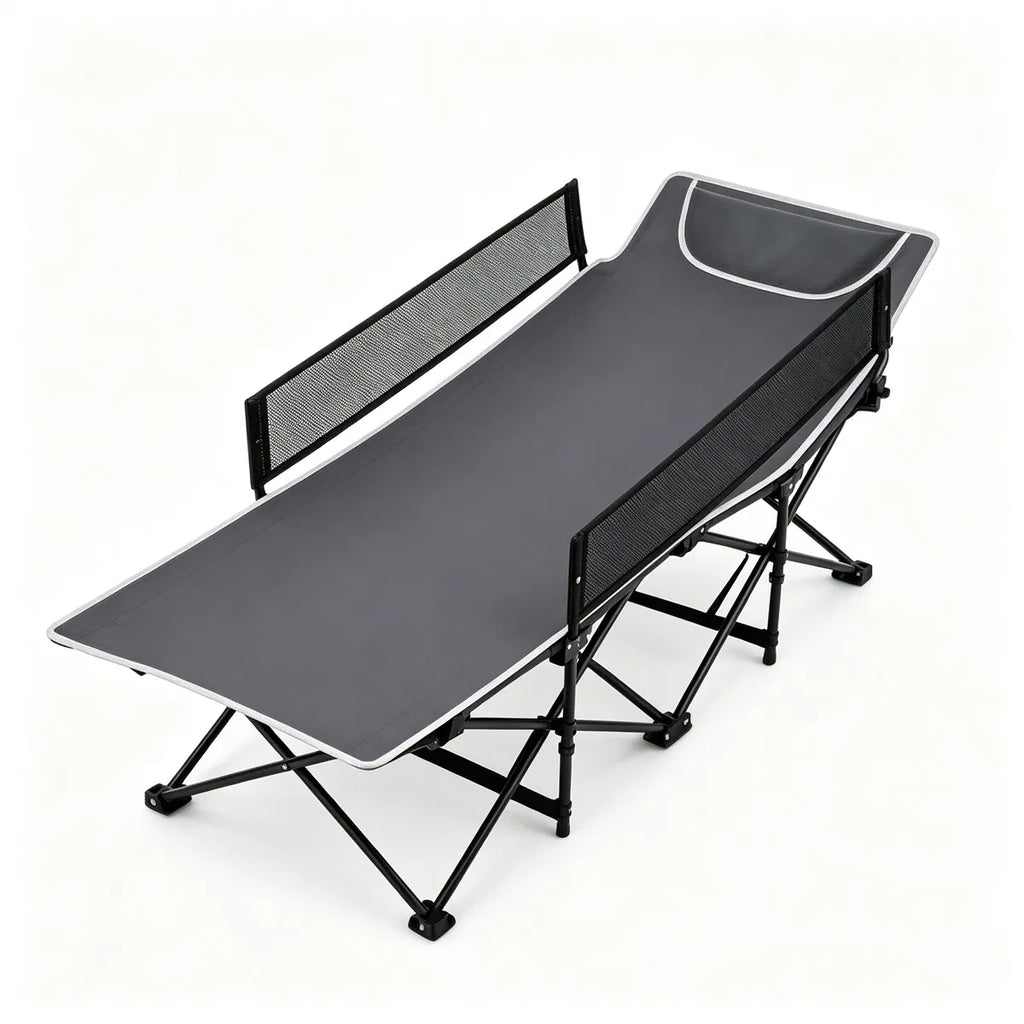 Lit de camping sans assemblage gris Portable pour tout-petit