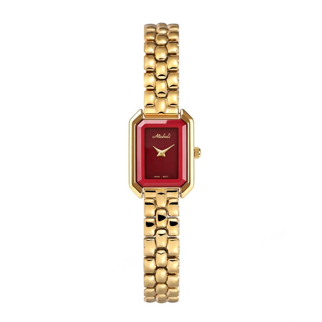 Montre carrée cnspirée avec une bande en acier