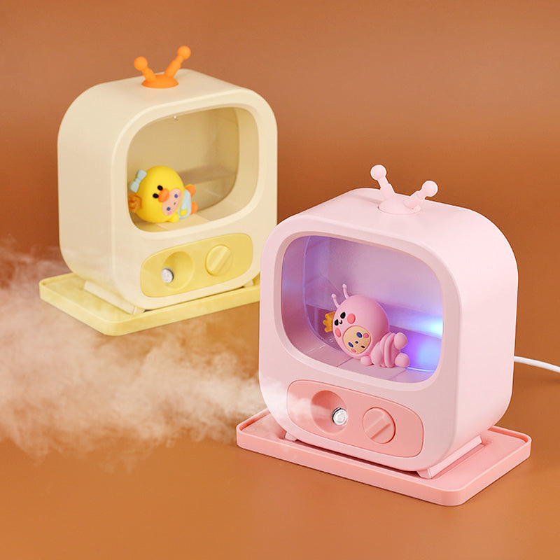 Creative Home Desktop Small TV Shape Humidifier Atmosphère Lumières