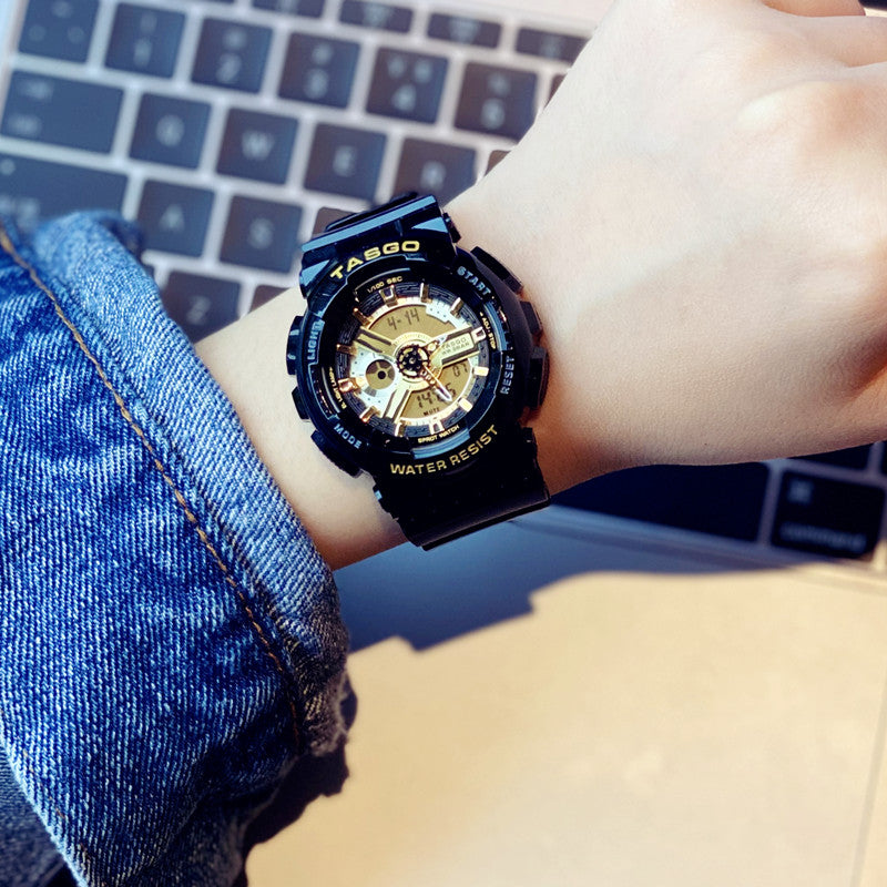 Montre électronique à l'épreuve de l'eau de sport pour enfants tendance