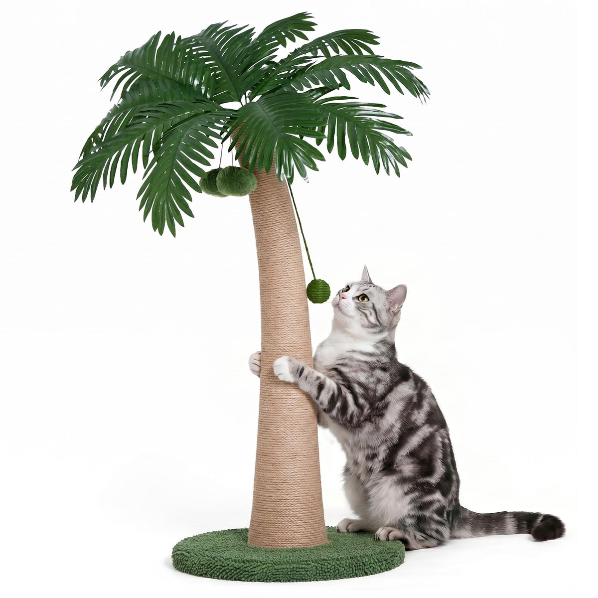 43-inch Tall Cat Scratching Post for Large Indoor Cats