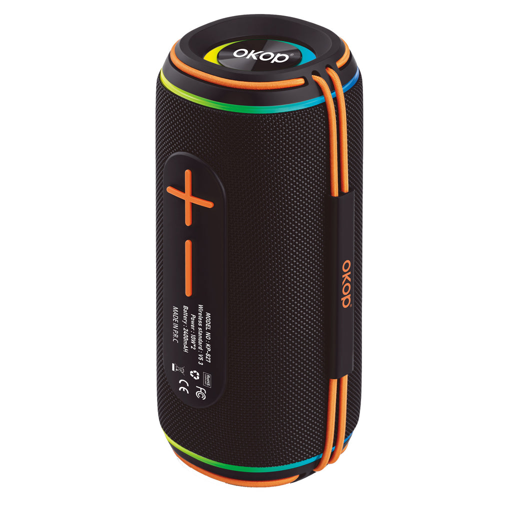 KP-827 Haut-parleur bluetooth en plein air portable à deux conducteurs haute puissance Stéréo Subwo