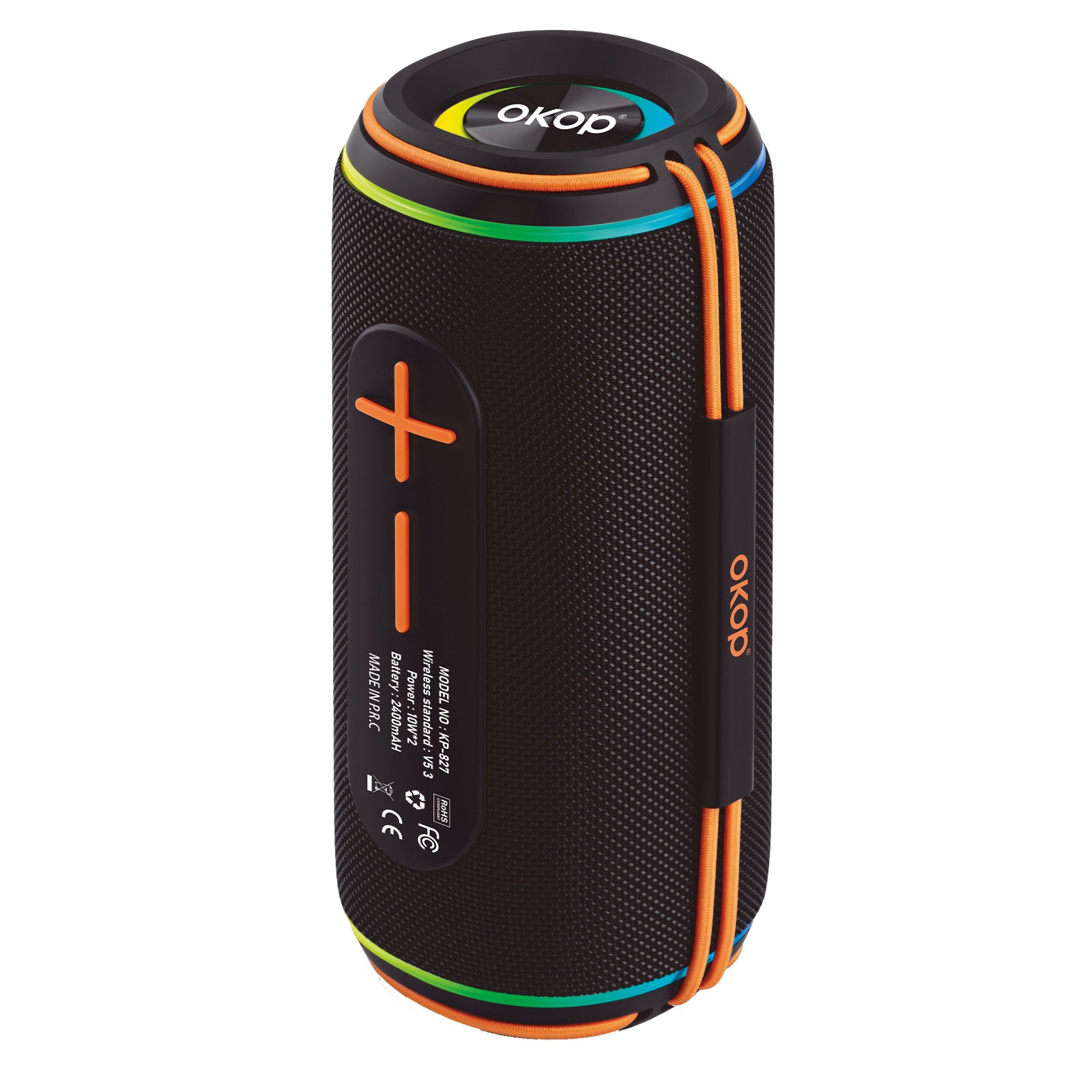 KP-827 Haut-parleur bluetooth en plein air portable à deux conducteurs haute puissance Stéréo Subwo