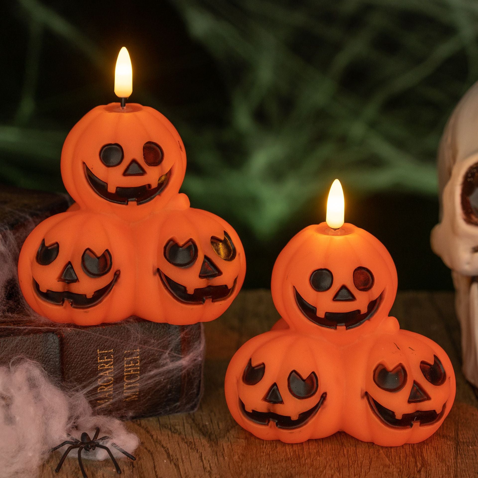 Vinyl Lumineux Lanterne de citrouille Décorations d'Halloween