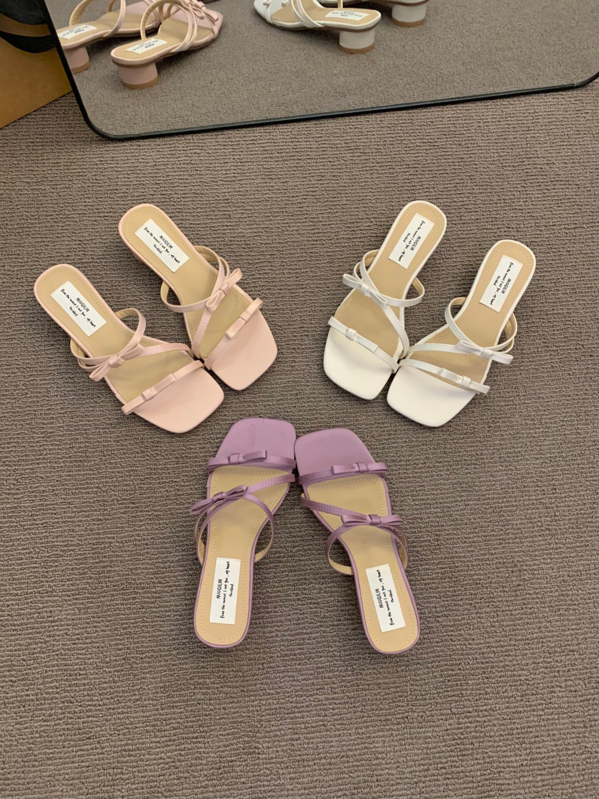 Niche Design Toe ouvert femmes Diapositive Sandales