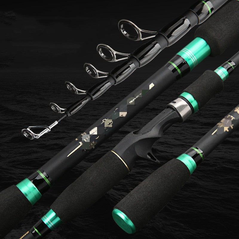 Portable telescopic carbon under-pole route