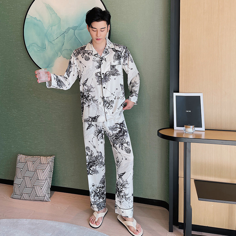 Ensemble de pyjamas occasionnels mode hommes et femmes