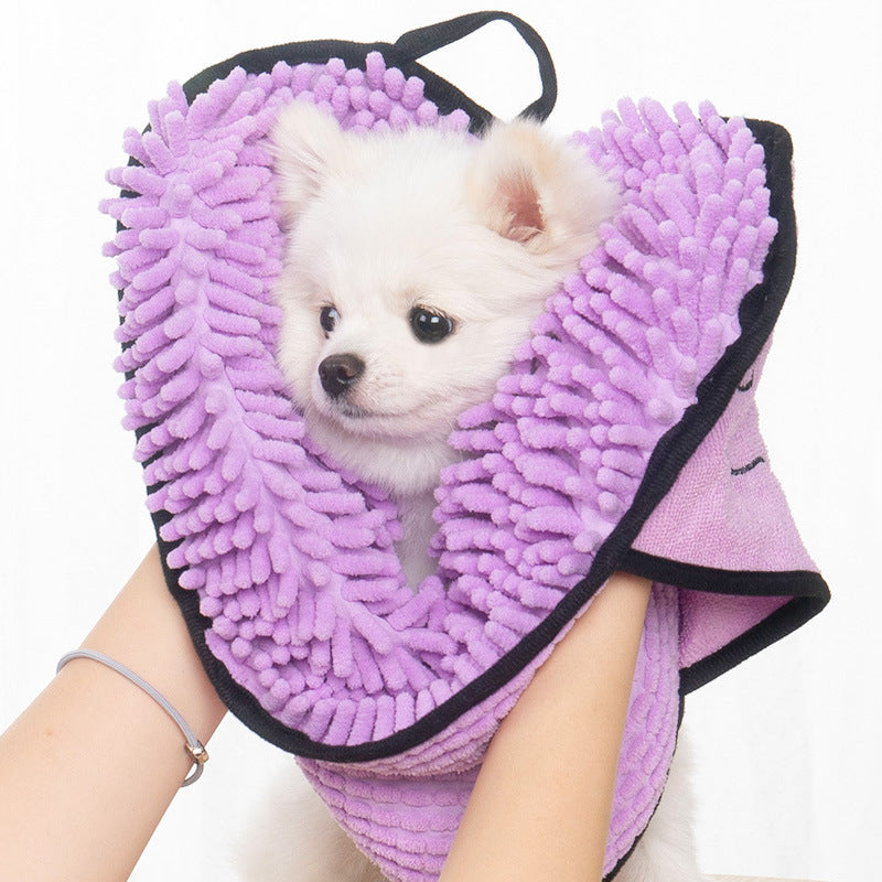 Chiens Chats Serviettes Chien Super Absorbant Peigne de bain Microfibre Serviettes de bain Bain de chat à séchage rapide