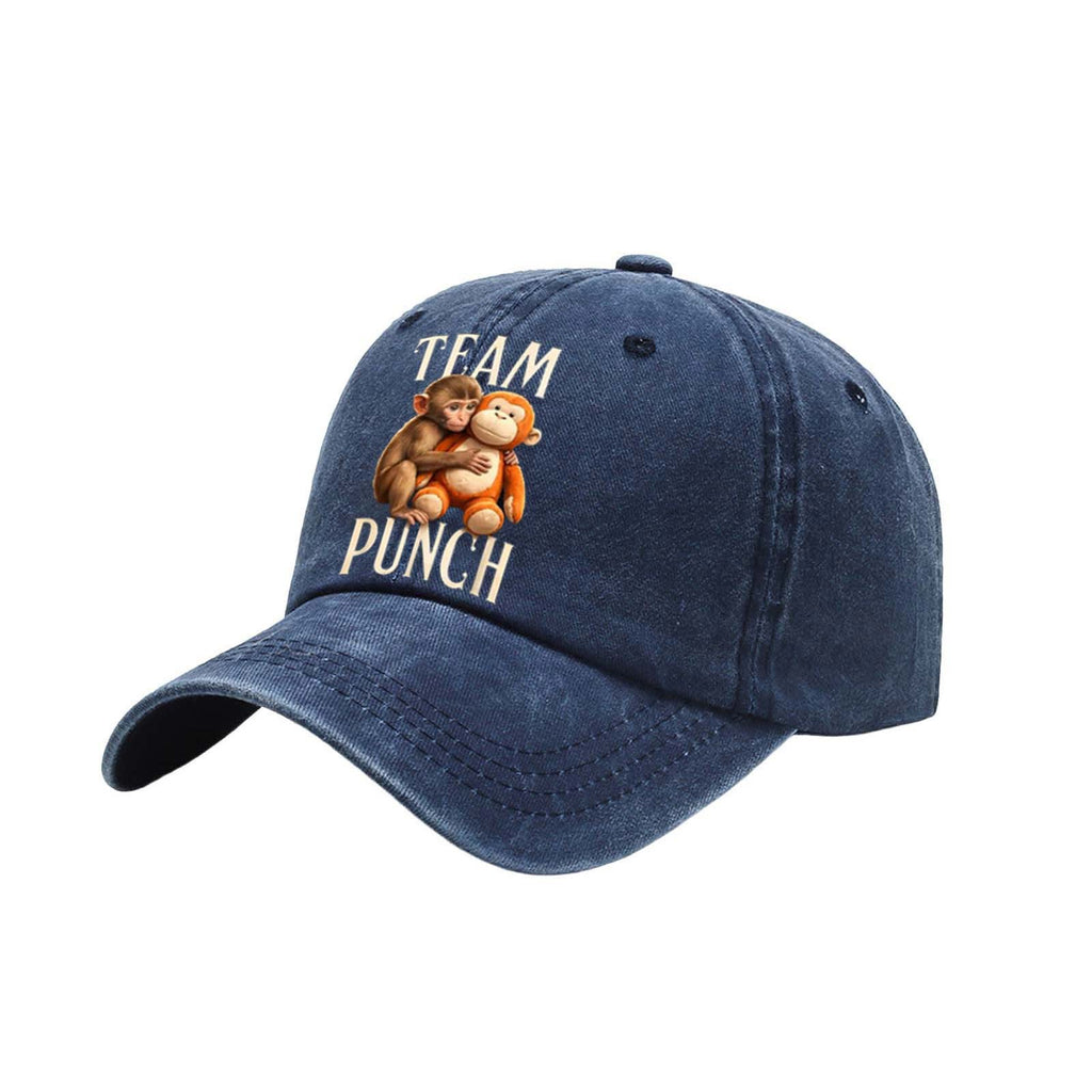 Bouchon de baseball vintage lavé de couleur solide