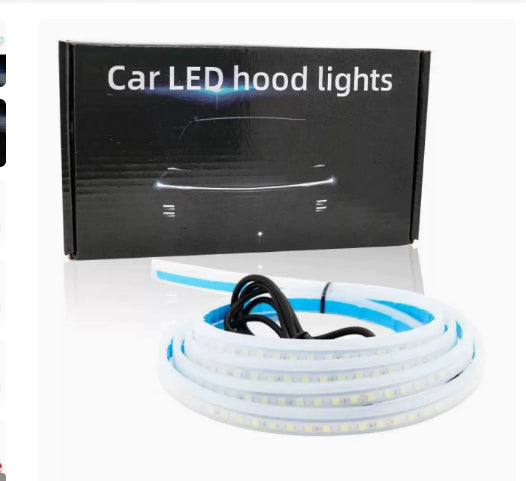 Highlight Start Up Scan Daytime Running Lights For Cars Dynamic LED Hood Light Bar