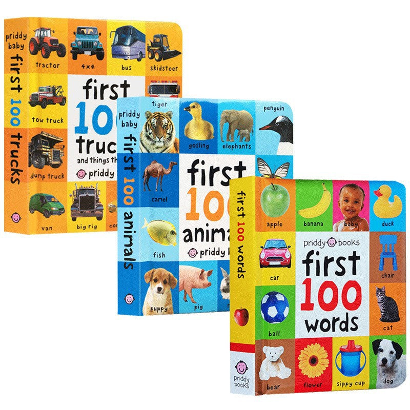 Livre de carton original anglais des premiers mots