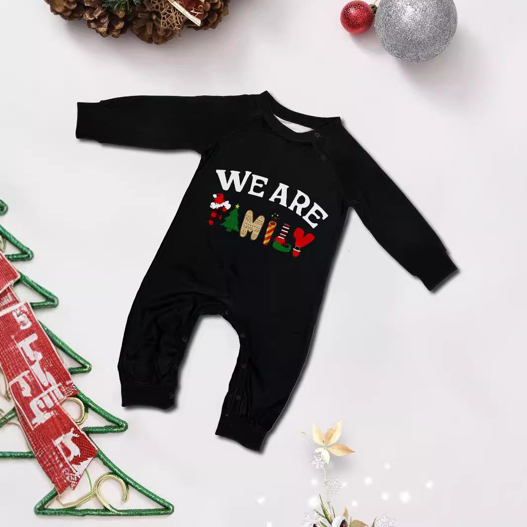 Long Sleeve Letter Print Plaid Lounge Wear