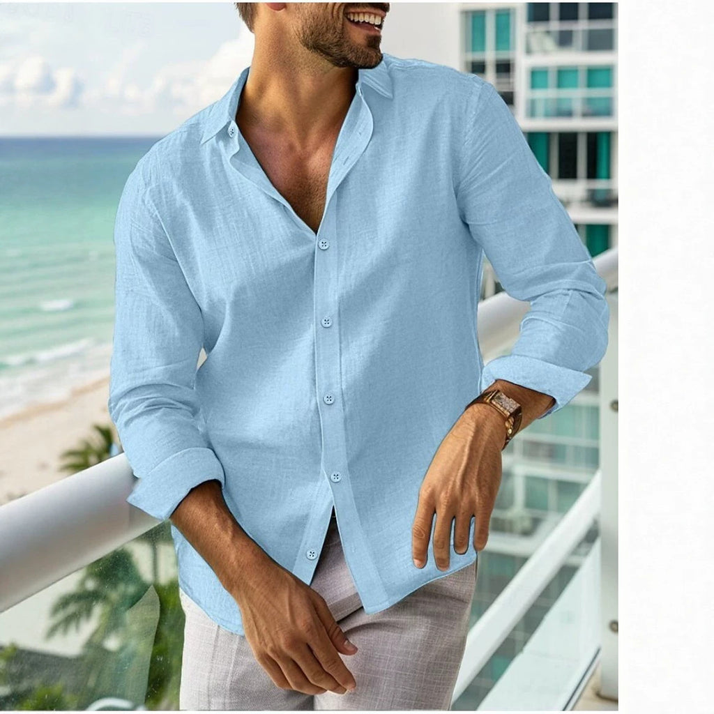 Chemise à manches longues pour hommes