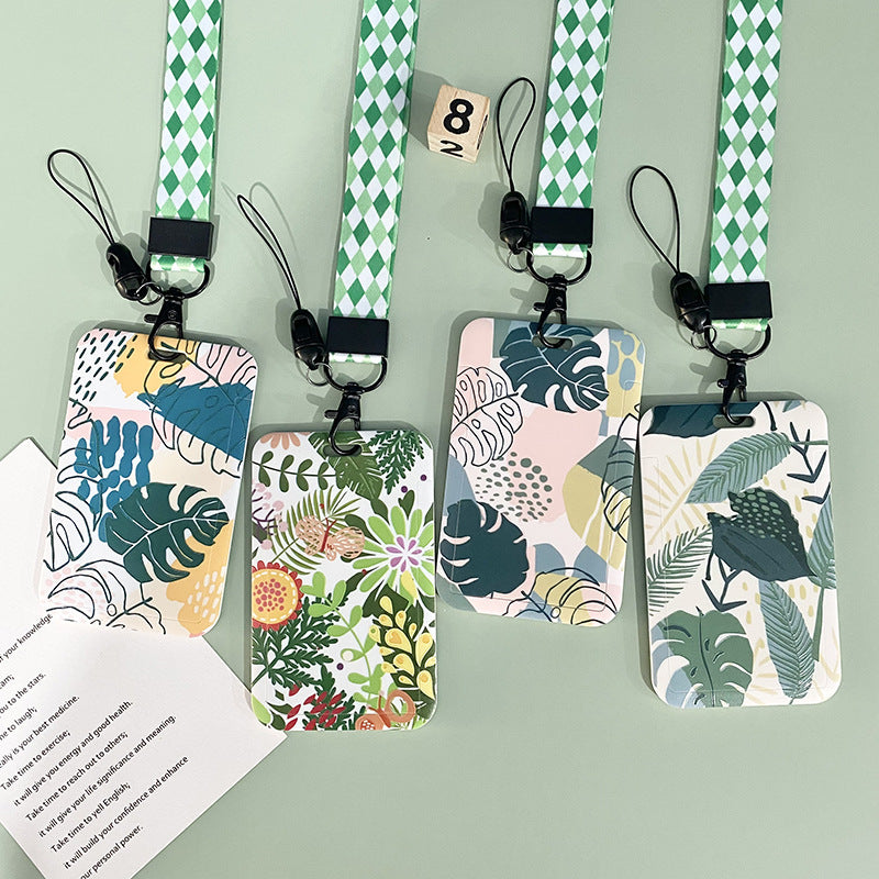 Série de plantes vertes Couverture de lanyard de mode simple