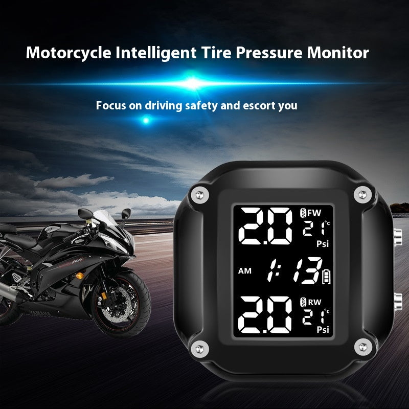 Moto Moniteur de pression de pneus Système de détection solaire haute précision