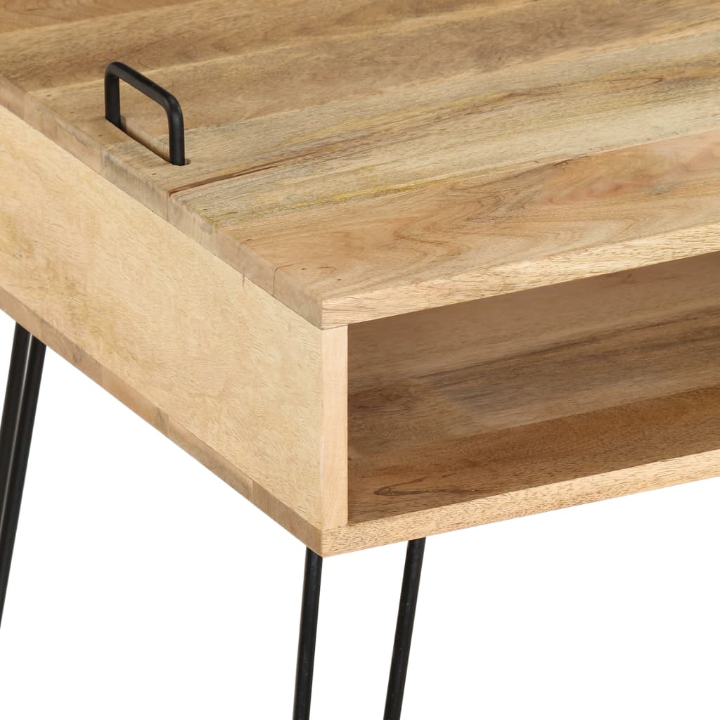TV stand en bois massif de mangue 110x35x45 cm