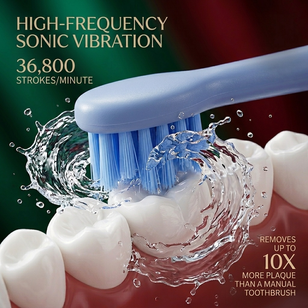 Brosse à dents électrique sonique avec moteur Maglev amélioré - 36