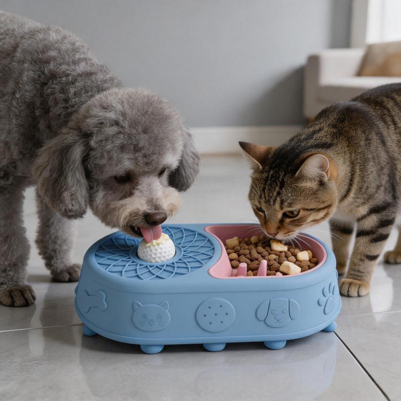 Animaux de compagnie Rolling Dog Locking Bowl