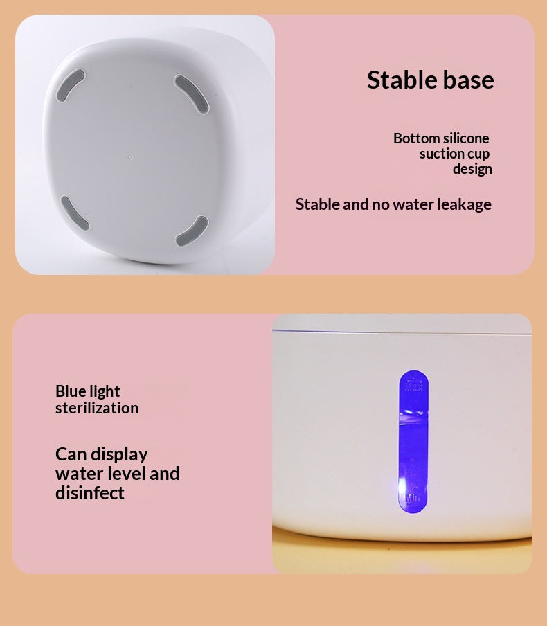 Induction de charge filtrée Fontaine d'eau pour animaux intelligents