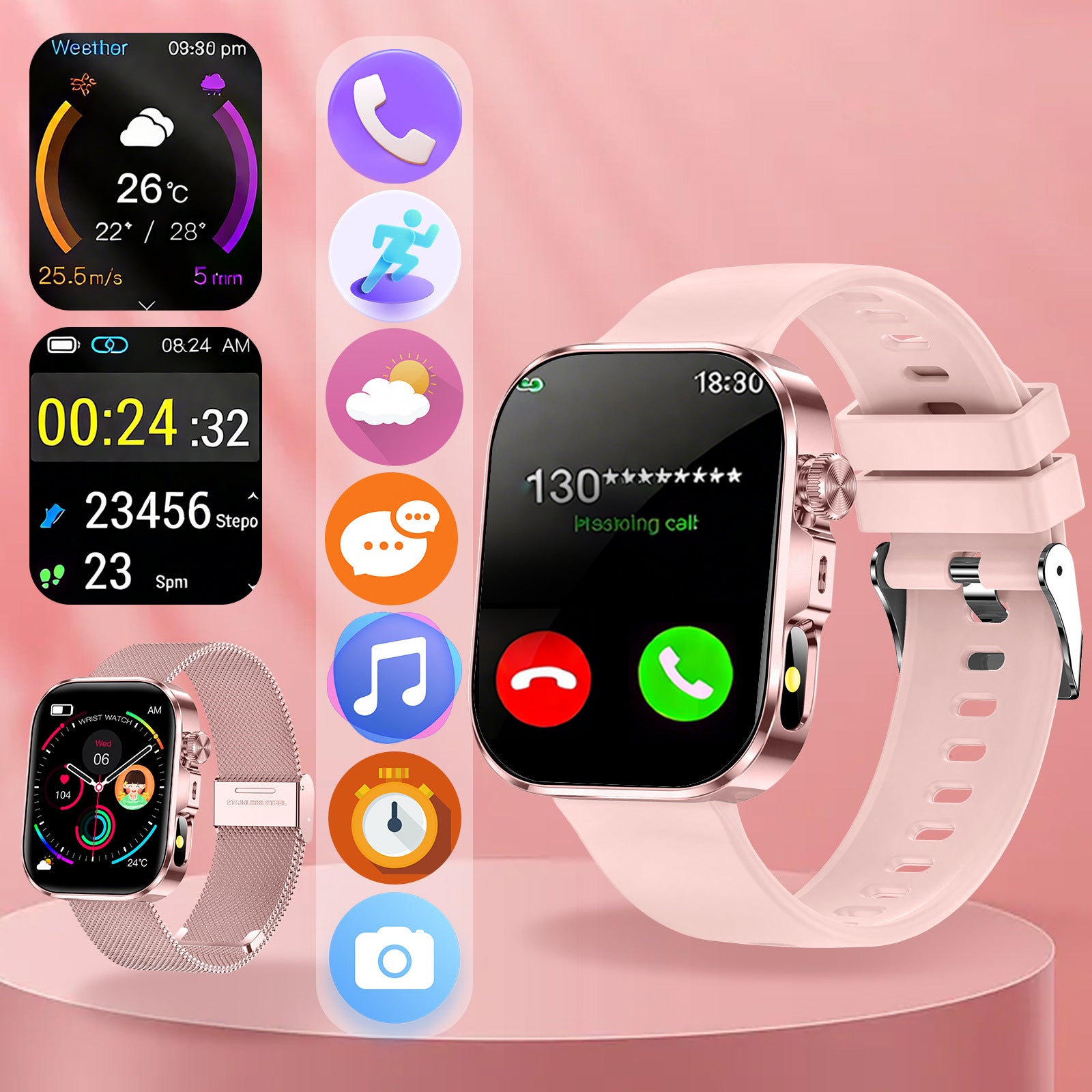 Multifonctionnel Fitness Smartband avec contrôle de musique