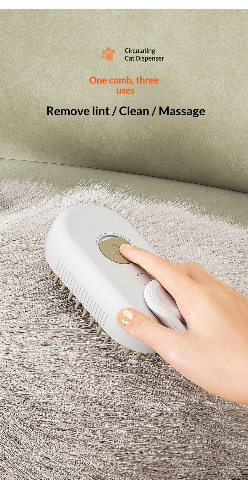Peigne de massage Spray pour animaux de compagnie