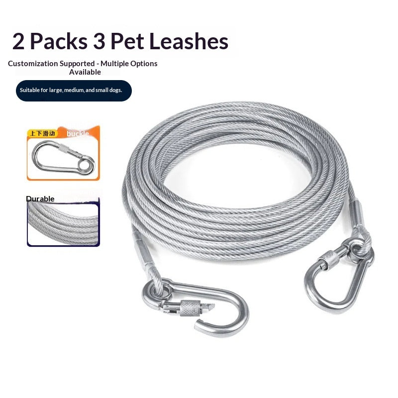 Chaîne de chien en acier inoxydable à laisse étendue Best-seller