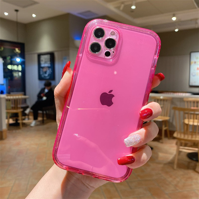 Transparent TPU 2-en-un PC Frame Phone Case