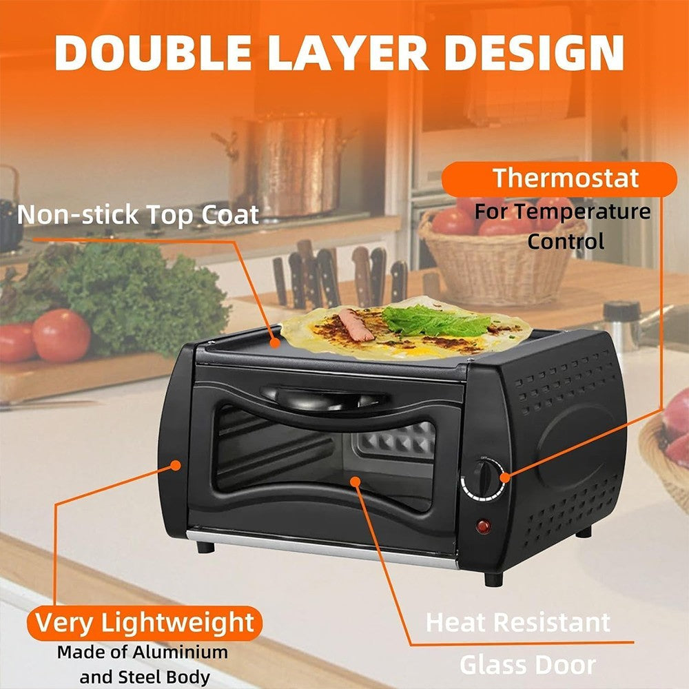 2100W Mini Four Chapati Roti Lahmacun Manakish Pizza Naan Bread Maker UK